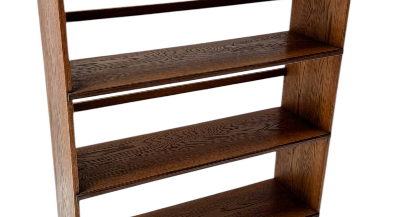 Art Deco Modernist Open Bookcase by P.E.L. Izeren for De Genneper Molen, 1920s